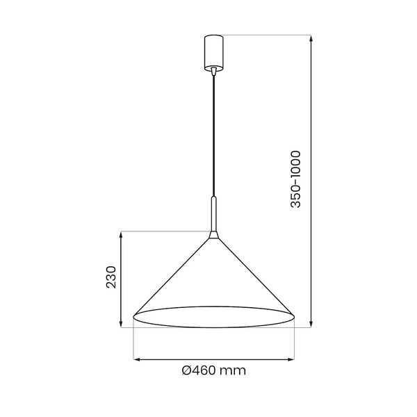 Lampa wisząca CAPITAL TAUPE Ø46cm 1xGX53