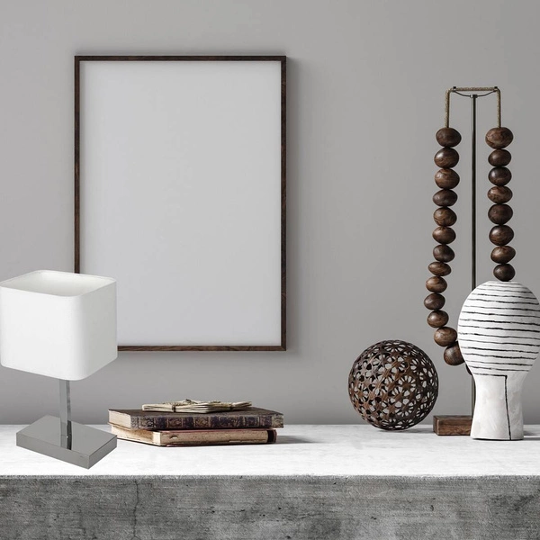 Lampka stołowa NAPOLI WHITE/CHROME 1xE27 ML6363