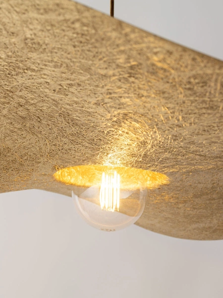 Designerska lampa wisząca KAPELLO L E27 60W śr. 76cm | czarny złoty