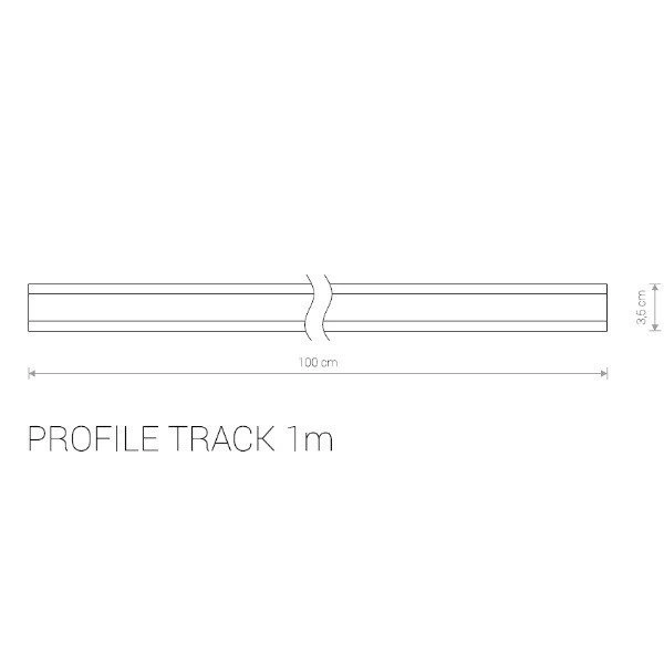 Szyno-przewody PROFILE TRACK 1m 9450
