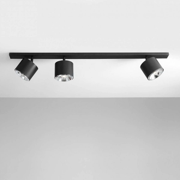 Aldex Lampa sufitowa BOT 3, 1047PL_E, czarna, 3x35W GU10