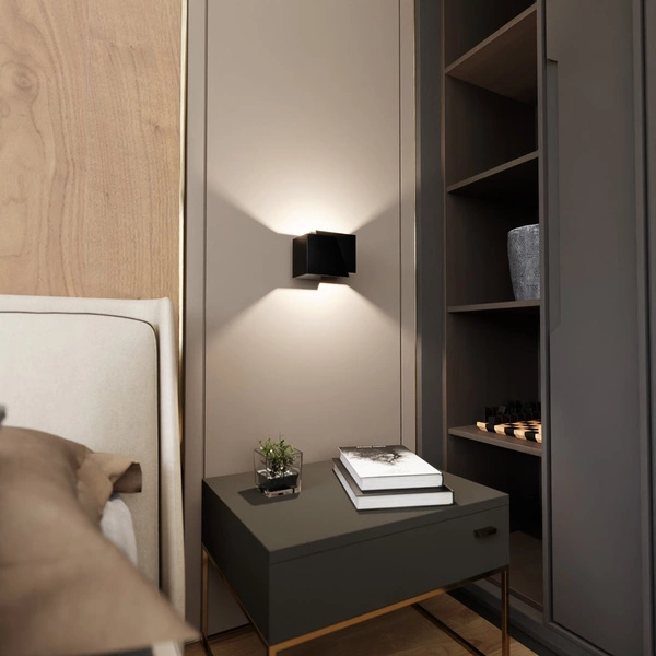 Kinkiet Emibig FROST Czarny 940/2