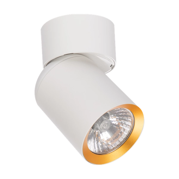Spot Andy 1xGU10 Biały + Złoty