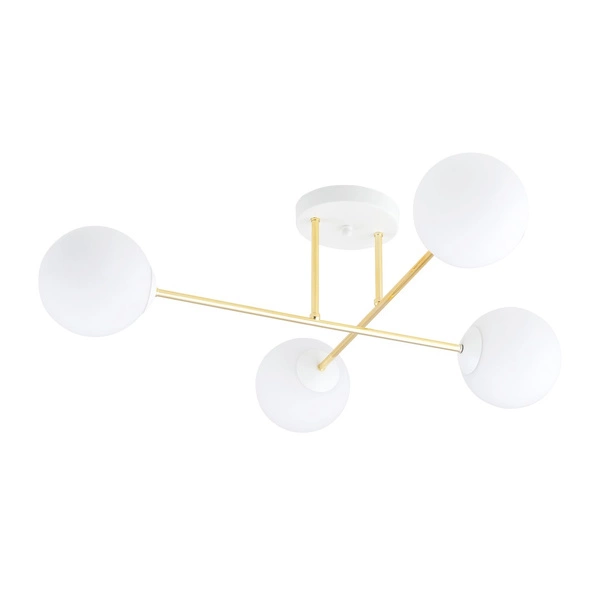 Lampa sufitowa Emibig MAGNUM 4 WH OPAL 1234/4