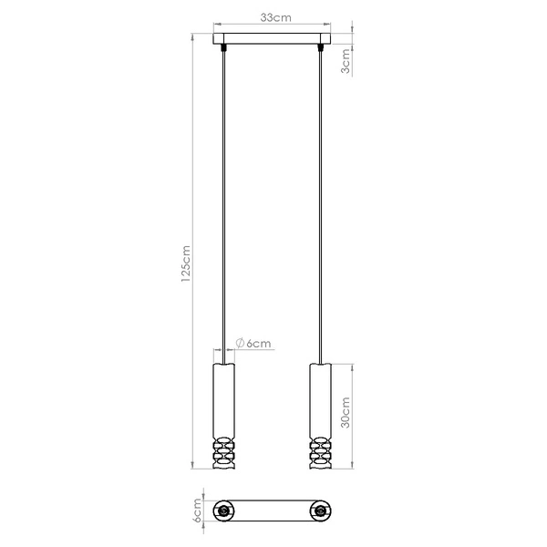 Lampa wisząca LIRO 2 biały