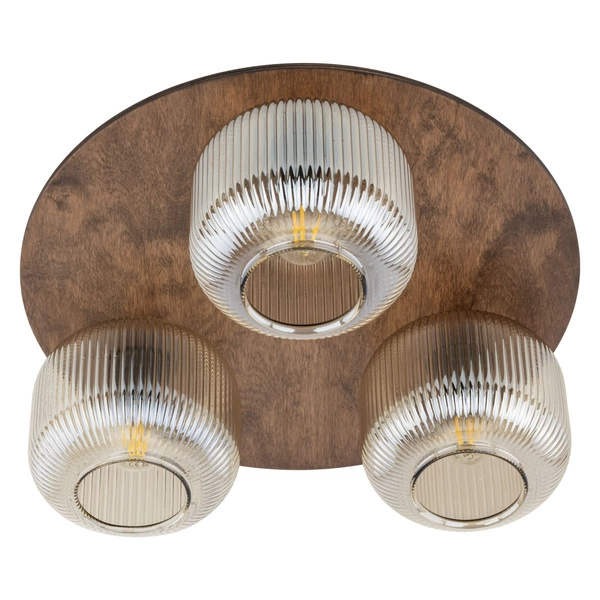 SALVIA BROWN LAMPA SUFITOWA 3XE14