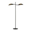 Lampa podłogowa Emibig LOTUS LP2 Czarny/GOLD 1106/LP2