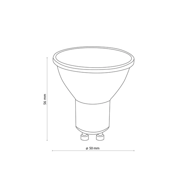 ŻARÓWKA GU10 BLACK 5W COOL WHITE 4000 K 5589