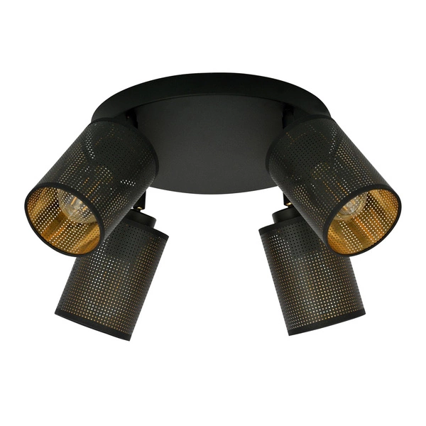 Lampa sufitowa Emibig BRONX 4 PREMIUM Czarny 1152/4PREM