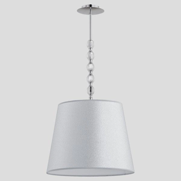 Lampa sufitowa żyrandol z abażurami EMMANUELLE chrom śr. 39cm