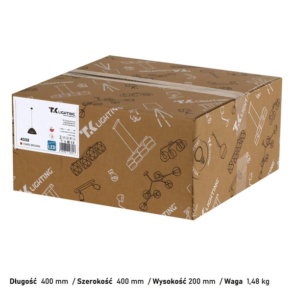FARO BROWN LAMPA WISZĄCA 1 340 4332