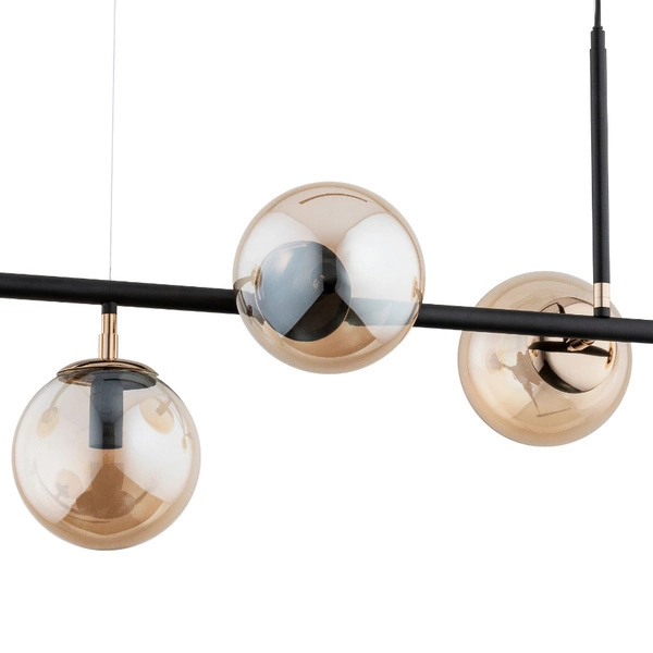 Lampa wisząca ALFA DANSA CZARNA 5xE14 32cm | 63020