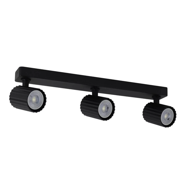 Lampa sufitowa, spot Tokio 3, czarna, 3x50W GU10