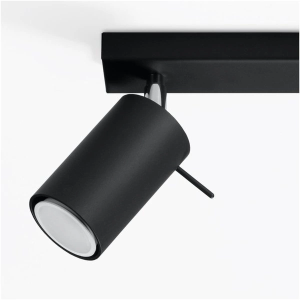 Plafon RING 2 punktowy Stal kolor czarny 12W LED, SL.0092