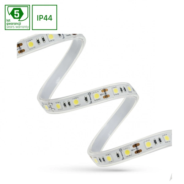 PASEK LED 48W 5050 60LED NW 5 LAT 1M (ROLKA 5M) - W SILIKONIE