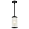 Lampa wisząca COUPAR E27 25W Plastik | Czarny