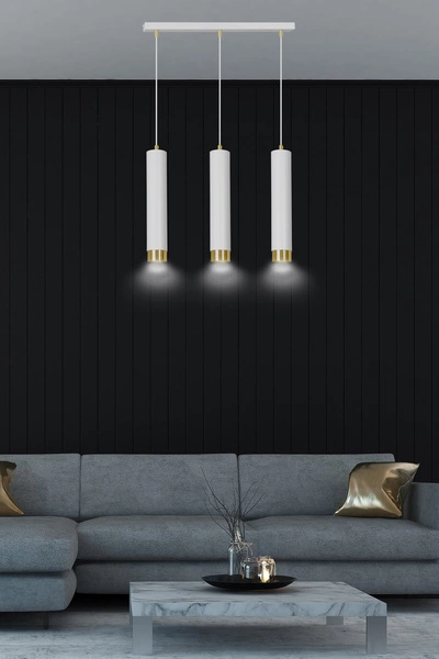 Lampa wisząca Emibig KIBO 3 WH/GOLD 642/3