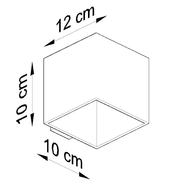 Kinkiet Sollux QUAD 1 Biały 12W LED, SL.0059