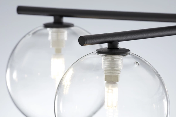 Nowoczesna Lampa sufitowa PRATO wys. 27cm 5xG9 14W IP20 | czarny