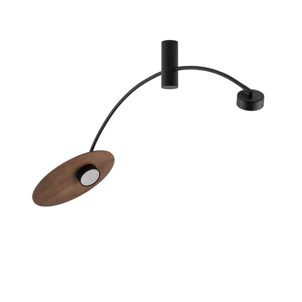 Lampa sufitowa HEFT 110cm 2xGX53 | czarny/brązowy 10356