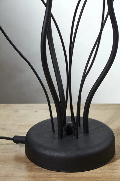 Klasyczna Lampa biurkowa GLORIOSA wys. 46cm 3xG9 14W IP20 | czarny mat