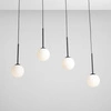 Aldex Lampa wisząca BOSSO 4, listwa, 1087L1, czarna, 4x40W E14