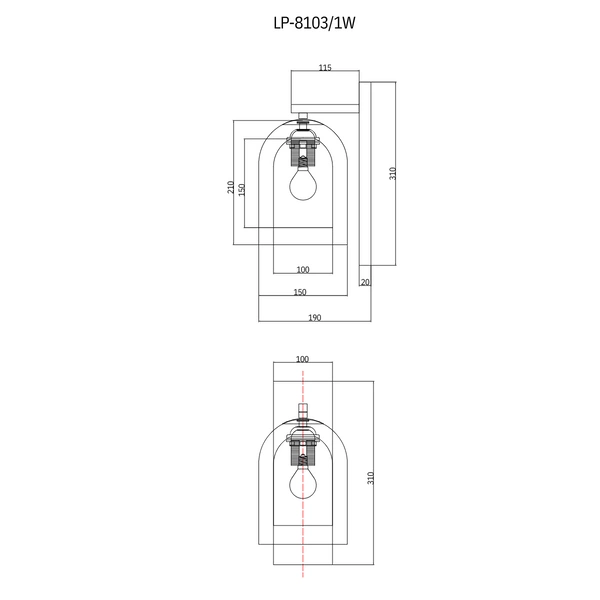 Kinkiet Elaris bursztynowy 1xE27