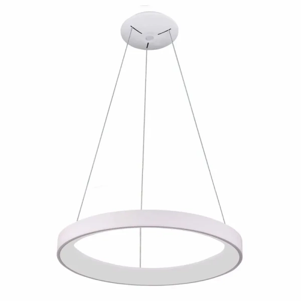 Lampa wisząca Italux Vico 78cm 60W LED barwa zmienna (CCT) | biały