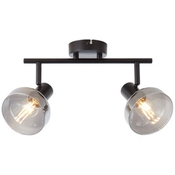 Lampa sufitowa Spot Reflekt Brilliant 2x18W E14 Czarny Szkło