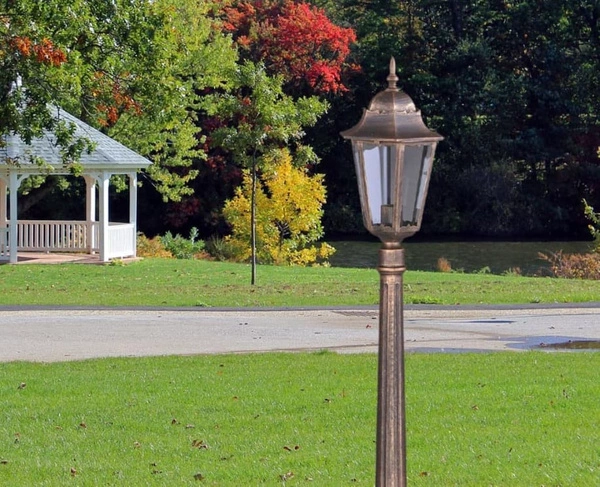 Lampa ogrodowa stojąca K-6006A CZARNY/ZŁOTY z serii LOZANA