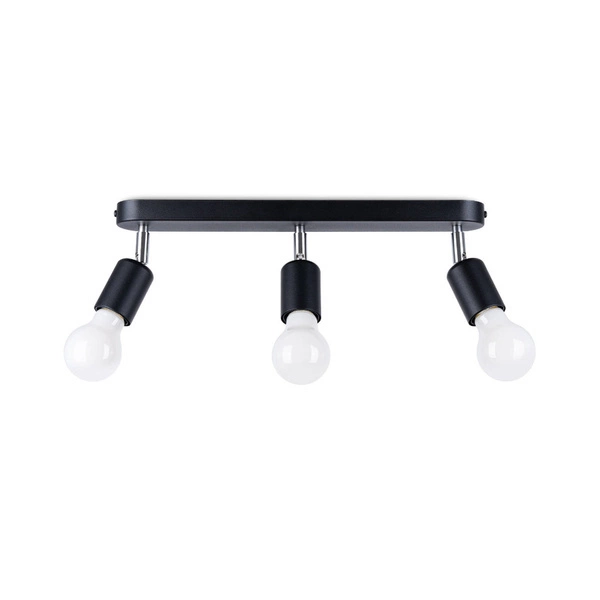 Lampa sufitowa FORNES 3, czarny/chrom, 3x60W E27, SL.1122