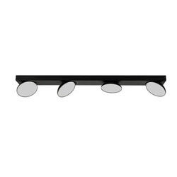 Lampa sufitowa CASTELIO dł. 64cm 20W 4xLED barwa neutralna 4000K | czarny