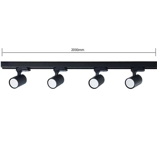 Szynoprzewód trójfazowy czarny - 2 metry