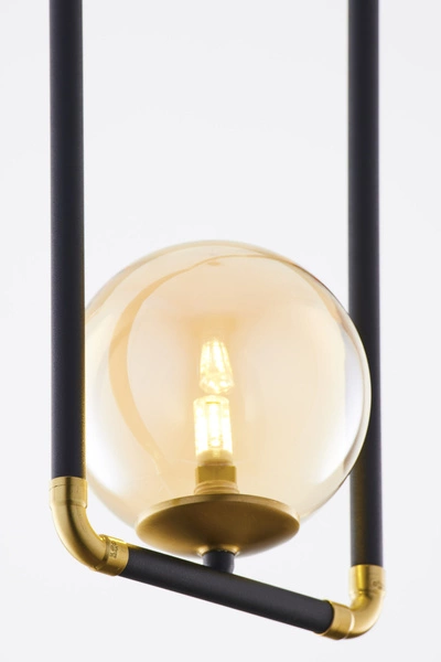 Nowoczesna Lampa wisząca ZAFRA wys. 52-120cm 1xG9 14W IP20 | Złoty