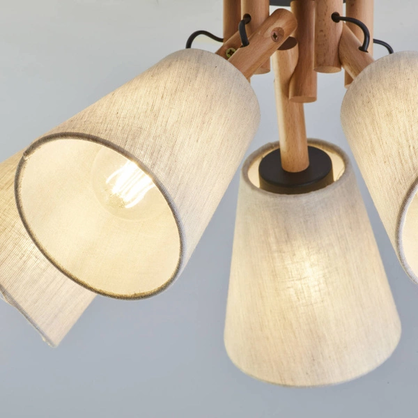 Nowoczesna lampa sufitowa 5 punkt VAIO NATURE 5752 E27 | beżowy 575