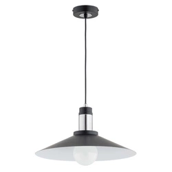 Lampa wisząca ALFA BOLERO DUO CZARNA 1xE27 40cm | 61279