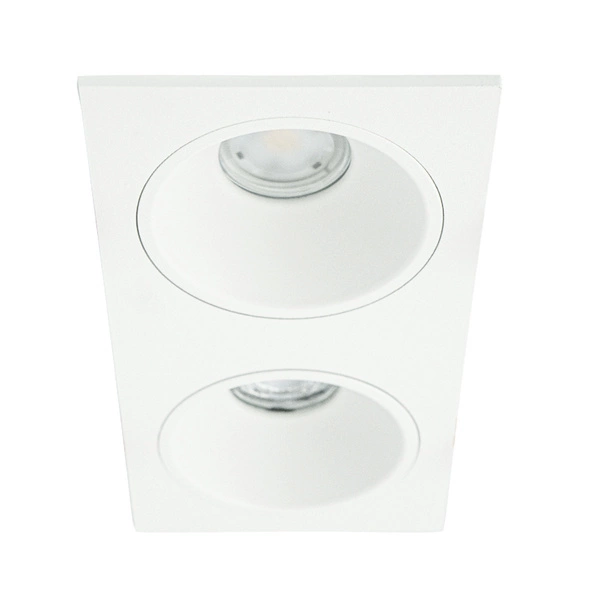 Oprawa wpuszczana oczko sufitowe LEDDOM LISTER DUE biała szer. 235 x 115 x 45 mm