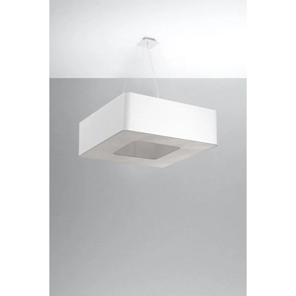 Nowoczesna lampa wisząca URANO SL.0783 60 cm biała 8xE27