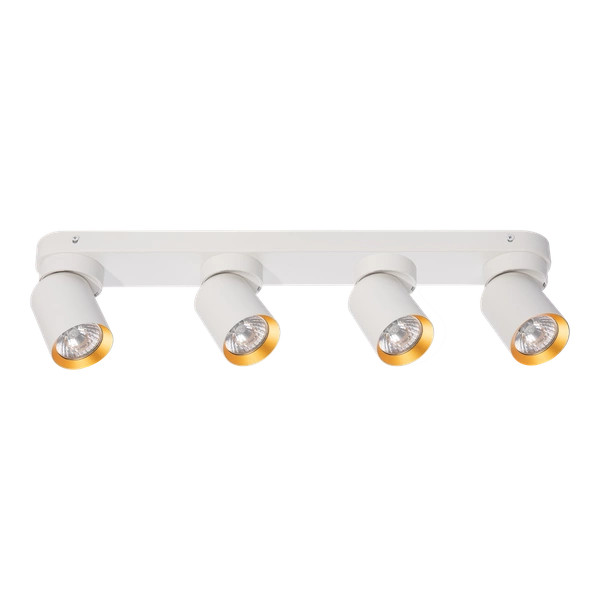 Lampa Sufitowa Andy 4xGU10 Biały + Złoty