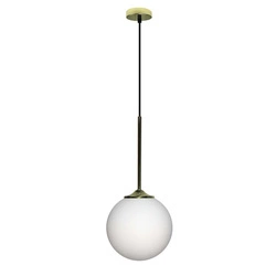 Lampa wisząca GLASGOW LEDEA, 18 cm, 50101280, złoty/biały, 1x40W E27