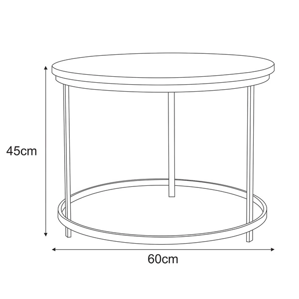 Meble dekoracyjne KS-28 STOLIK z serii KAJA HOME