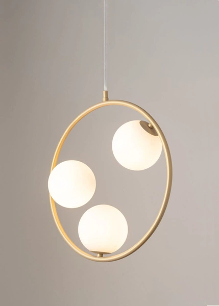 Lampa Sigma AQUA 3 lampa wisząca złoty beż 33415