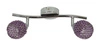 Nowoczesna lampa sufitowa CLEAR listwa 92-06912 chrom/fiolet 2xG9