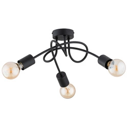 Lampa sufitowa ALFA DISEL CZARNA 3xE27 48cm | 62479