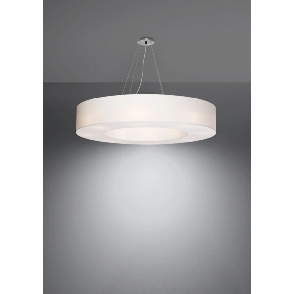 Nowoczesna lampa wisząca SATURNO SL.0795 90 cm biała 8xE27