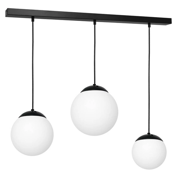 Nowoczesna lampa wisząca listwa LIMA BLACK 3xE14 MLP6524