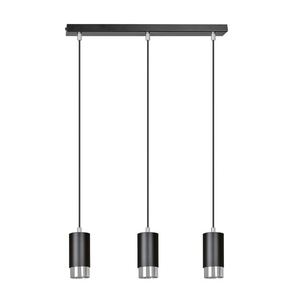 Lampa wisząca Emibig FUMIKO 3 BL/CHROME 816/3