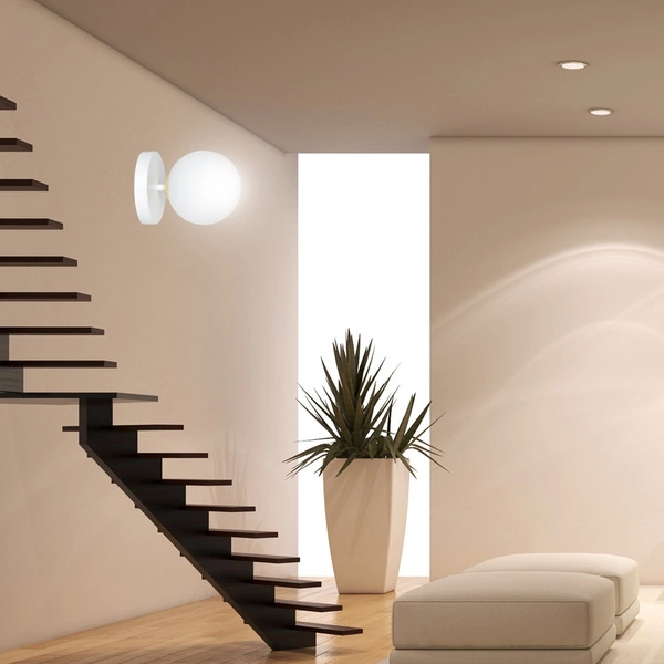 Kinkiet Emibig FLOKI K1 Biały-GOLD 1023/K1