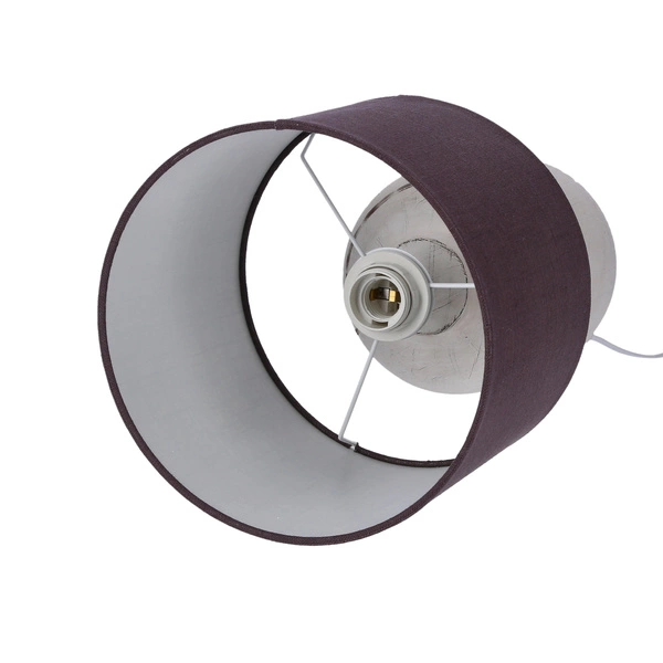 Lampa gabinetowa/stołowa/nocna WALIA 41-39187 szara 1x60W E27