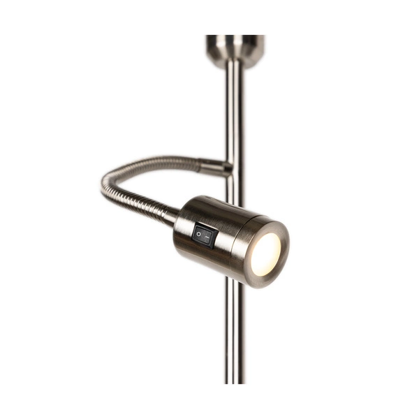 Podstawa lampy podłogowej 1xE27 Max.60W 1xLED Zintegrowana 150lm 3000K 3W Satyna Metal/Czarne PCV 1230127B